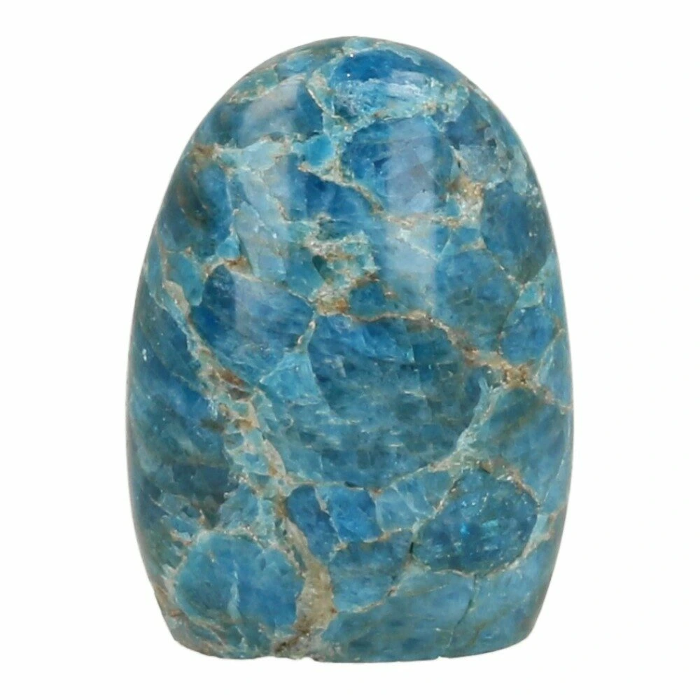 Blauwe apatiet vrije vorm 70mm