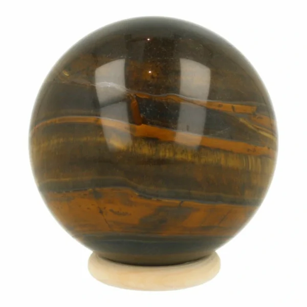 Mooie tijgeroog bol met diameter van 82mm uit Zuid Afrika