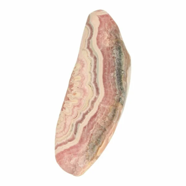 Fraaie langwerpige rhodochrosiet knuffelsteen nr9, ook geschikt als doorboorde hanger