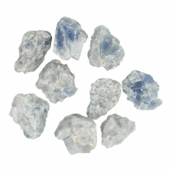 Blauwe calciet ruw 3-4cm