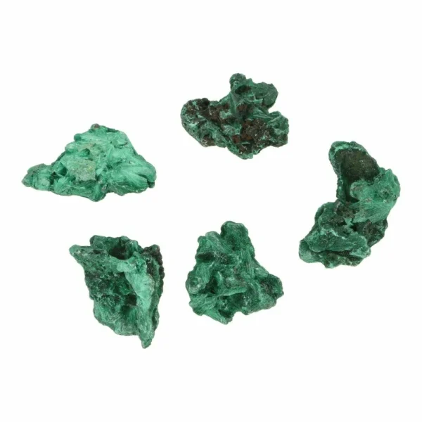 Fraaie fluwelen malachiet van 2-3cm lang uit Congo