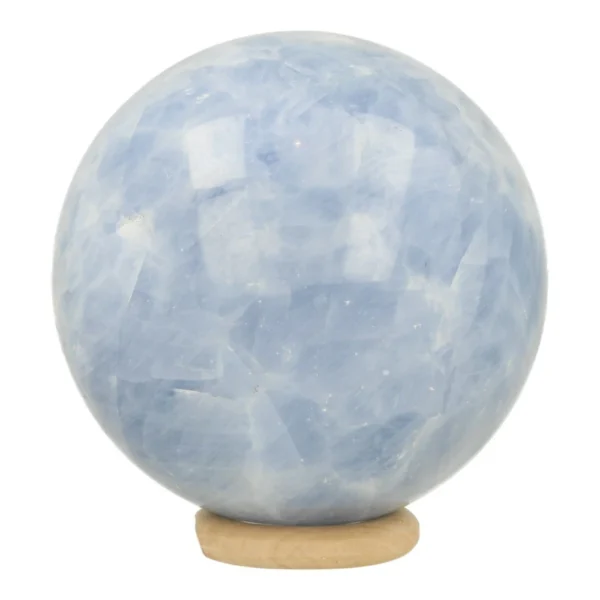 Mooie blauwe calciet bol met diameter van 64mm