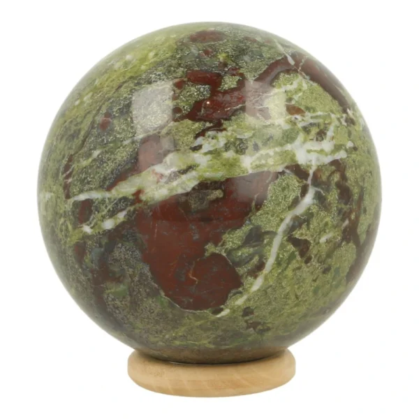 Fraai getekende drakenbloedsteen bol met diameter van 60mm