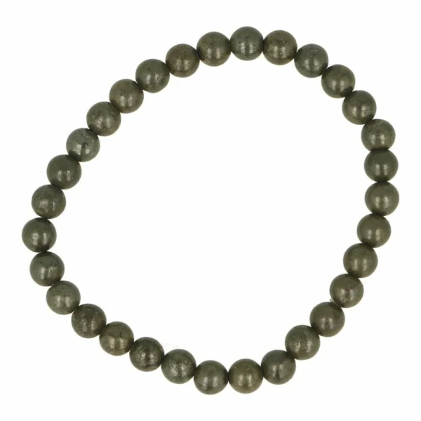 Pyriet armband met kralen van 6mm en passend bij een polsomtrek van 16-17cm