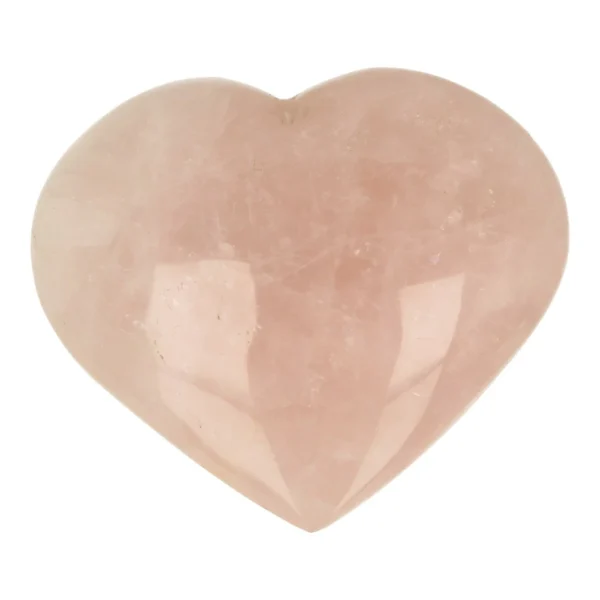 Fraai groot rozenkwarts hart van 13,5cm breed uit Madagaskar
