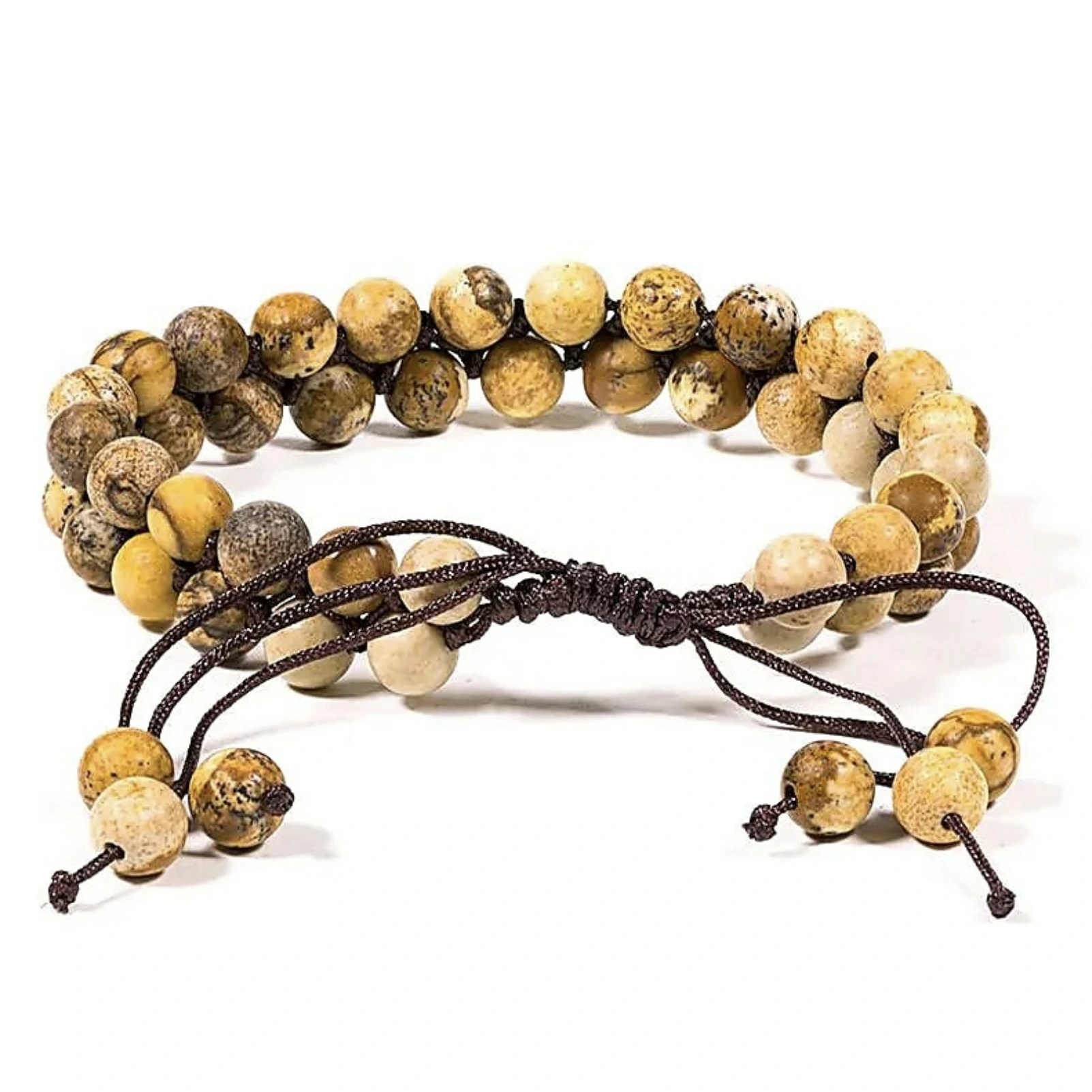 Landschapsjaspis armband 6mm verstelbaar