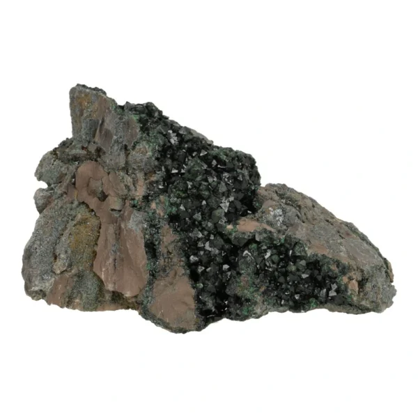 Bijzonder gevormd stukje libetheniet ruw nr8 uit Congo