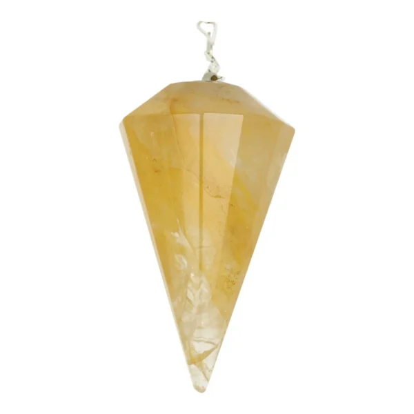 Fraaie gele golden healer pendel