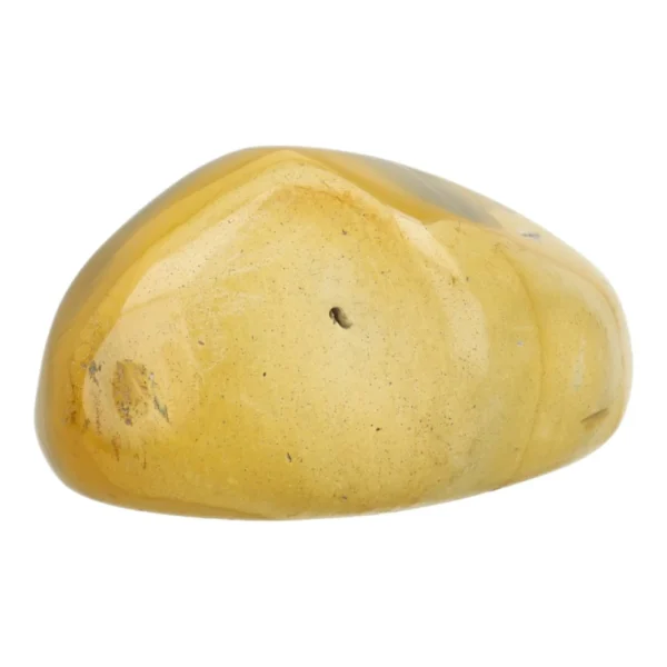 Fraaie gele mookaietjaspis knuffelsteen nr2 uit Australië