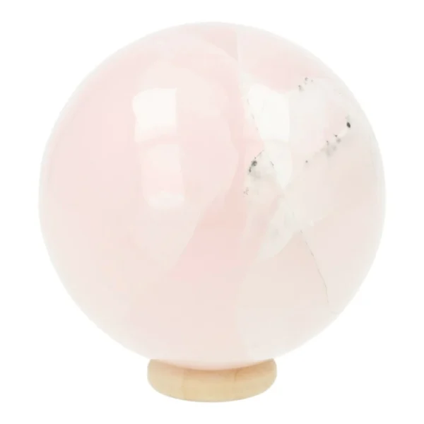 Fraaie lichtroze mangano calciet bol met diameter van 65mm
