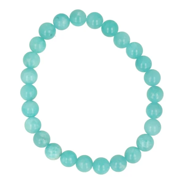 Fraaie A-kwaliteit amazoniet herenarmband met intense kleur