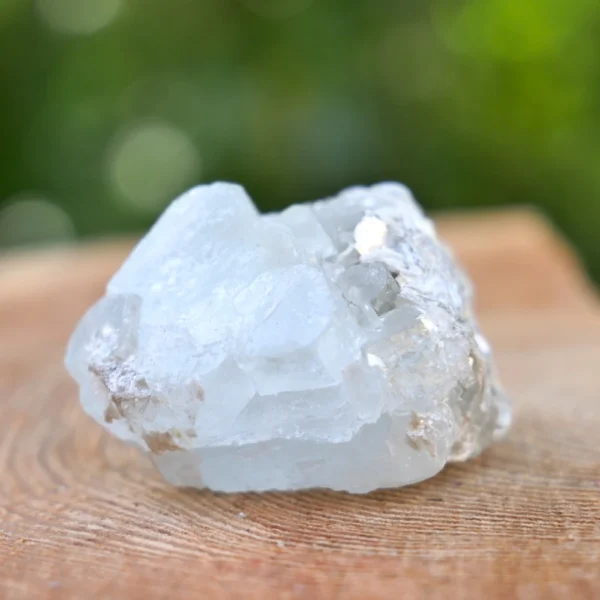Mooi cluster aquamarijn met mica (nr.17) uit Pakistan
