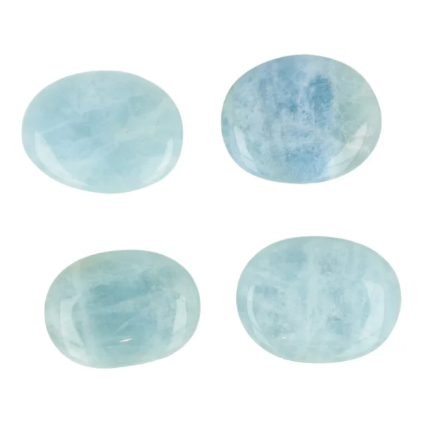 Fraaie blauwe aquamarijn zaksteen van 4cm lang
