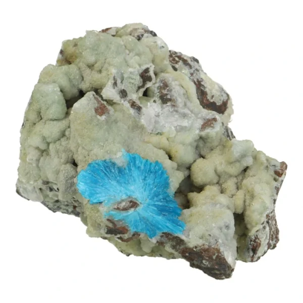 Mooi stukje cavansiet met helderblauw kristal