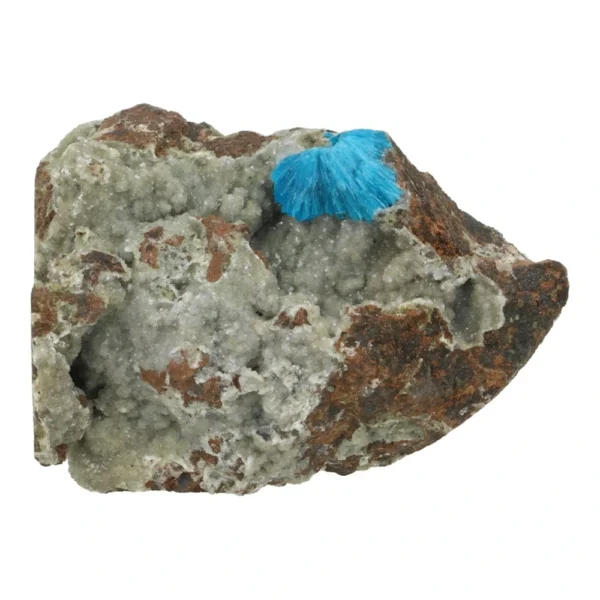 Leuk stukje met blauwe cavansiet op matrix (nr.8)