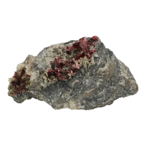Fraai cluster met erythriet kristallen (nr.1) van 6,5cm breed uit Marokko