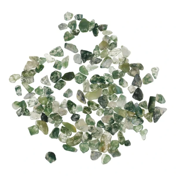 Fijne mosagaat split van 4-10mm in zakje van 100 gram