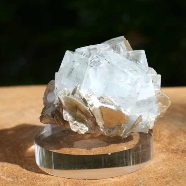 Topkwaliteit aquamarijn kristal cluster van bijna 4cm breed uit Pakistan (nr.7)