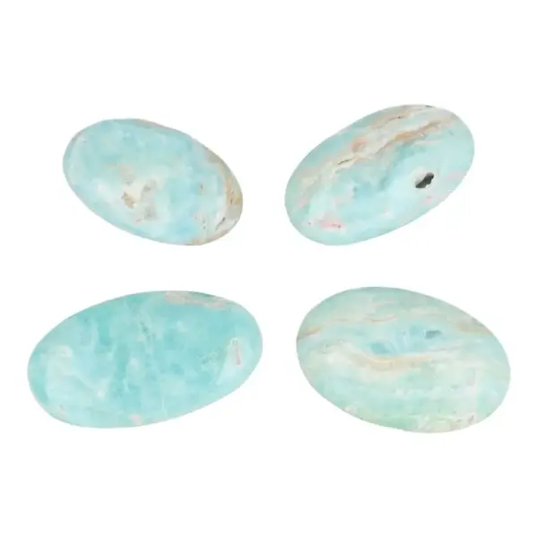 Carribean blue calciet knuffelstgeen van 5-5,5cm lang