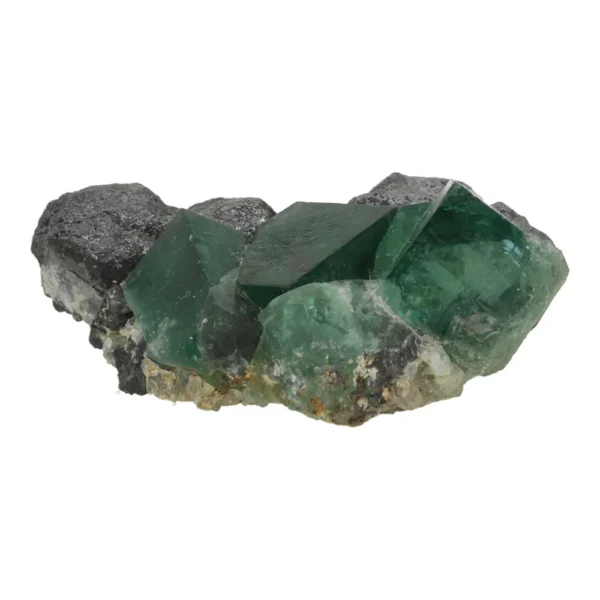 Fraai cluster Weardale daglicht fluoriet uit de Greedy Hog pocket (nr.1)