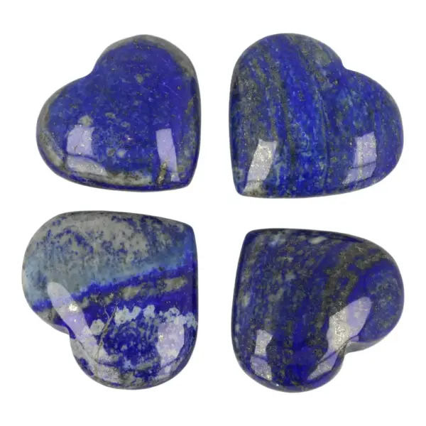 Fraai blauw lapis lazuli hart van ongeveer 6cm breed uit Afghanistan