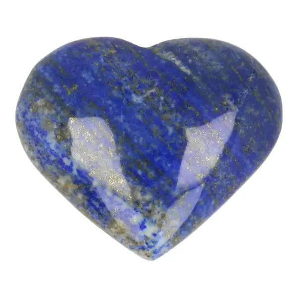 Mooi koningsblauw lapis lazuli hart van 7cm breed