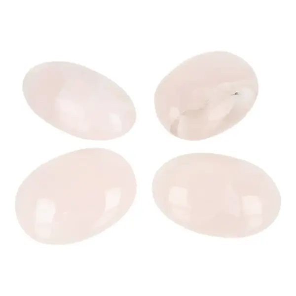 Fraaie lichtroze mangano calciet knuffelsteen van 7-8cm lang
