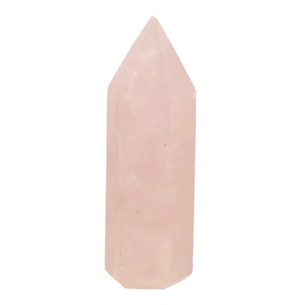 Mooie roze rozenkwarts toren of geslepen punt van 133mm hoog