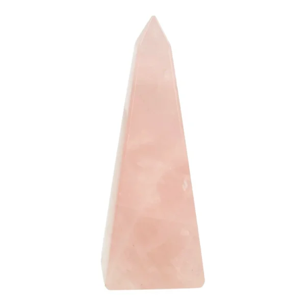 Mooie roze rozenkwarts obelisk van 8cm hoog