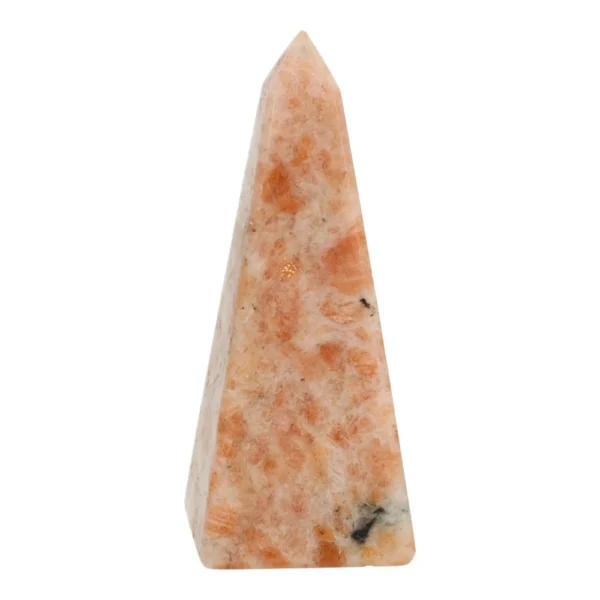 Mooie heldere zonnesteen obelisk van 77mm hoog