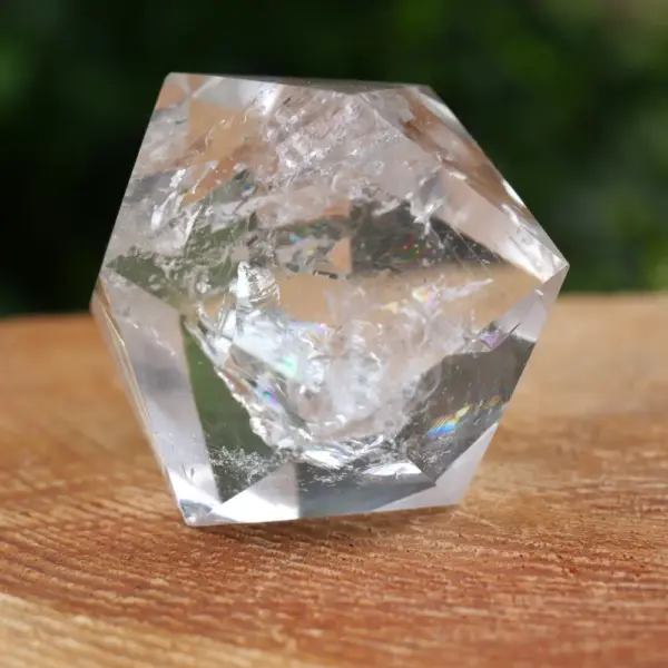 Bergkristal icosaeder of 20-vlak van 42mm