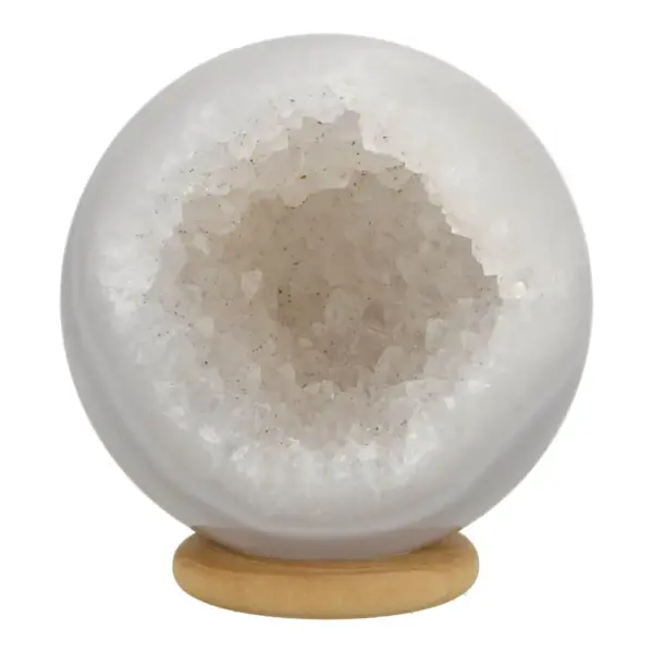 Mooie lichte agaat geode bol met diameter van 57mm (nr.2)