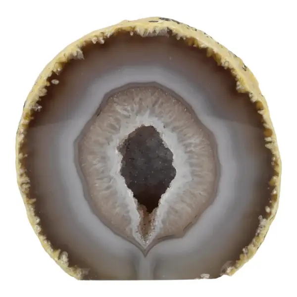 Fraaie vrijstaande agaat geode gepolijst van 84mm hoog