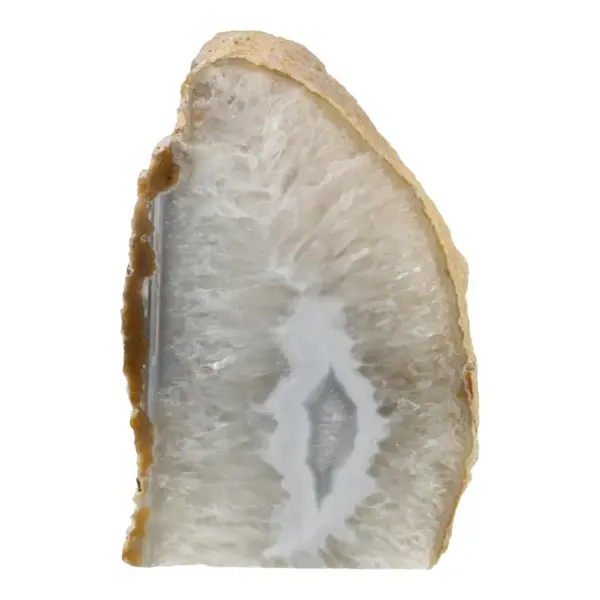 Mooie grote agaat lamp van een halve agaat geode (nr.2)