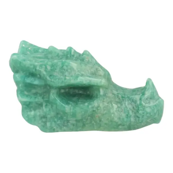 Fraaie groene amazoniet draak van 9cm lang (nr.1)
