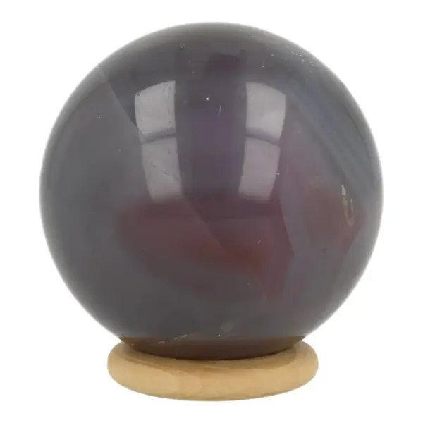 Bijzonder getekende Botswana agaat bol met diameter van 54mm (nr.2)