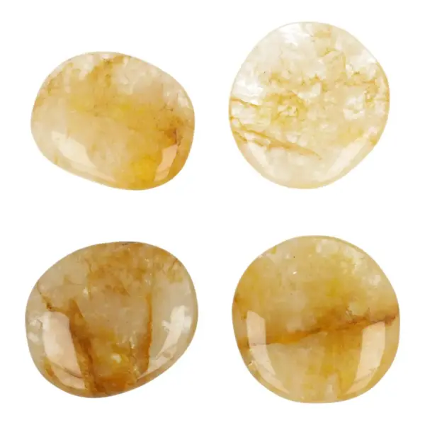 Fraaie gele golden healer zaksteen van 4-5cm lang