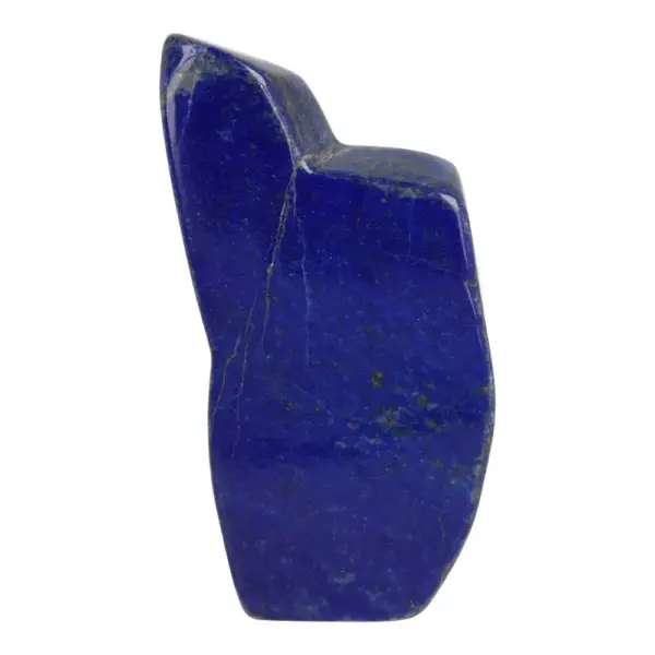 Fijne lapis lazuli vrije vorm van 98mm hoog en pyriet insluitsels