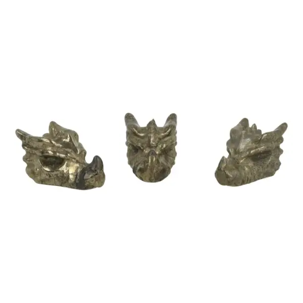 Fraaie gouden pyriet draak van 6cm lang