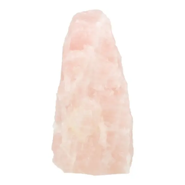 Fraaie roze rozenkwarts lamp van 18cm hoog met wit netsnoer