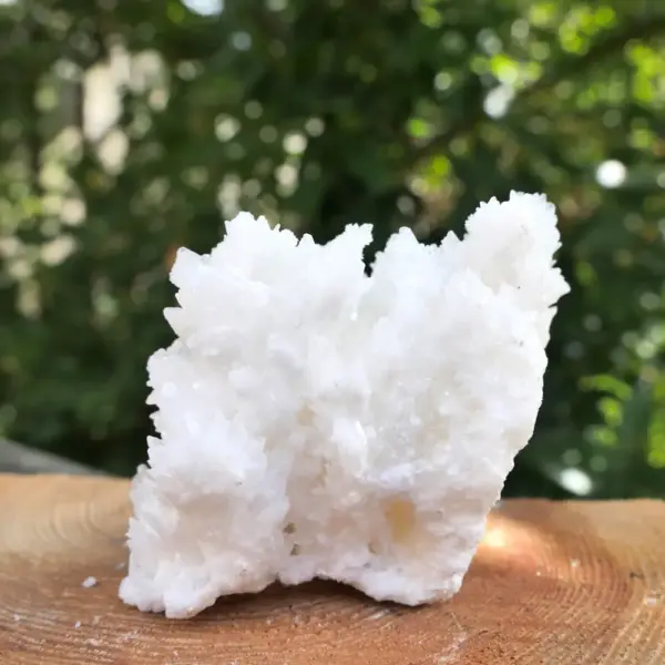 Fraaie witte aragoniet cluster ruw (nr.3) uit Mexico