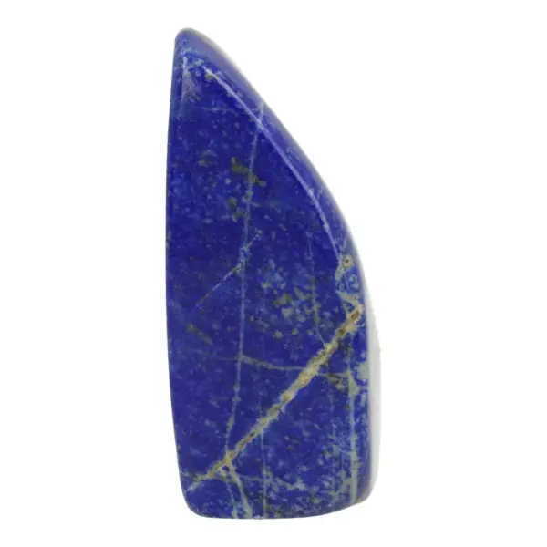 Fraaie gepolijste lapis lazuli met pyriet en gele mica van 62mm hoog uit Afghanistan