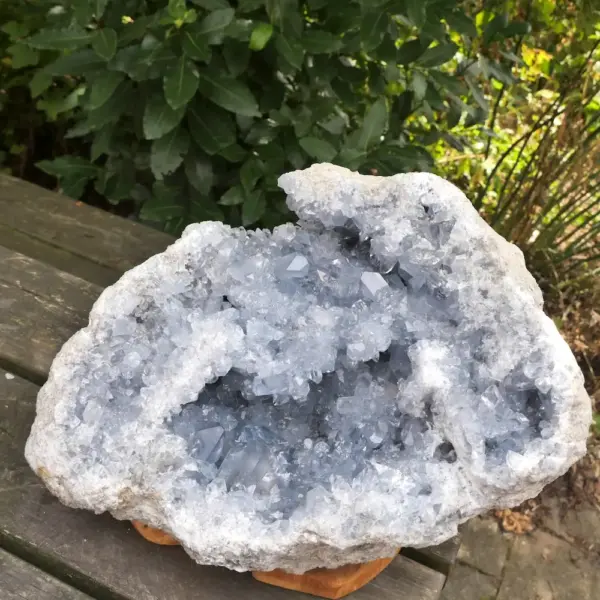 Prachtige grote celestien geode XXL van ruim 17kg met perfecte kristallen