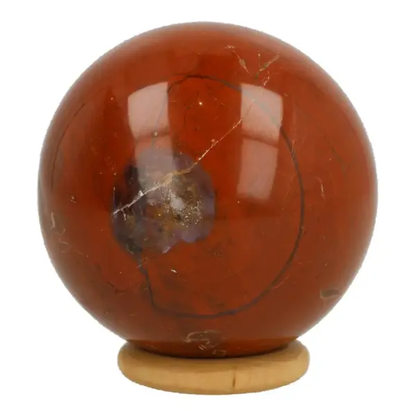Rode jaspis bol met diameter van 59mm