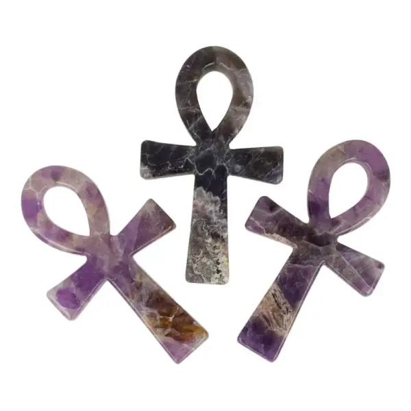 Fraaie bergkristal Ankh van ruim 10cm hoog en 6,5cm breed