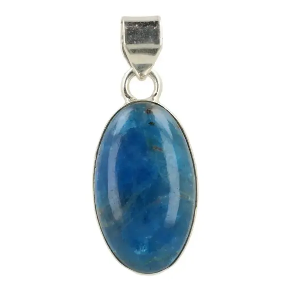Fraaie blauwe apatiet hanger in zilver (nr.7)