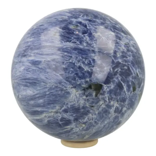 Unieke grote blauwe kyaniet bol met diameter van 17cm