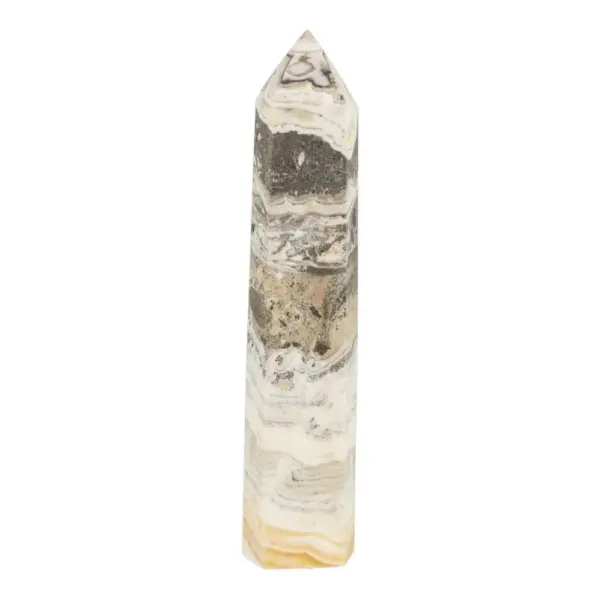 Fraaie dendriet calciet toren van 21,5cm hoog (nr.1)