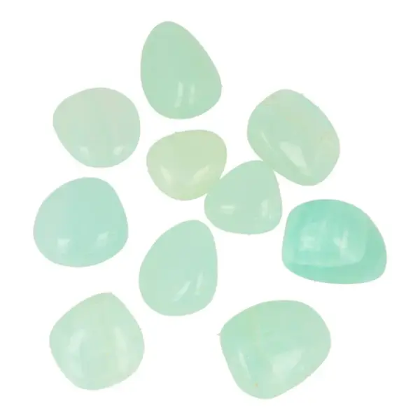 Frisse groene calciet trommelsteen van 2,5-3cm