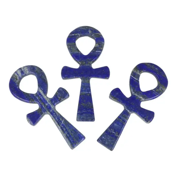 Fraaie blauwe lap lazuren li Ankh van 10cm hoog